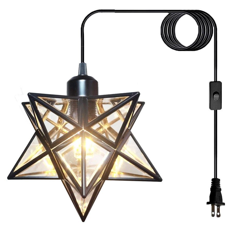 JLOWCO Moravian Star Pendant Light — Black